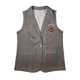 ScotsTee Shop Scottish Young Weathered Clan Women's Tartan Sleeveless Blazer Suit Vest
