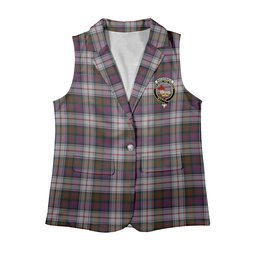 ScotsTee Shop Scottish MacDonald Dress Modern Women's Tartan Sleeveless Blazer Suit Vest