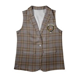 ScotsTee Shop Scottish McIntyre Hunting Weathered Women's Tartan Sleeveless Blazer Suit Vest