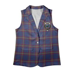 ScotsTee Shop Scottish McLaine of Lochbuie Women's Tartan Sleeveless Blazer Suit Vest