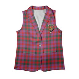 ScotsTee Shop Scottish McGowan Portrait Modern Women's Tartan Sleeveless Blazer Suit Vest