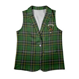 ScotsTee Shop Scottish MacAlpin Modern Women's Tartan Sleeveless Blazer Suit Vest