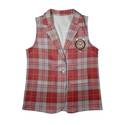ScotsTee Shop Scottish Menzies 3 Women's Tartan Sleeveless Blazer Suit Vest