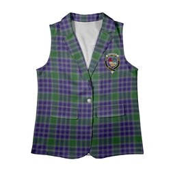 ScotsTee Shop Scottish MacDonald Lord of the Isles Hunting 2 Women's Tartan Sleeveless Blazer Suit Vest