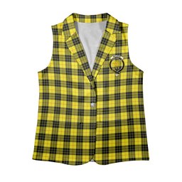 ScotsTee Shop Scottish McLeod of Lewis Modern Women's Tartan Sleeveless Blazer Suit Vest