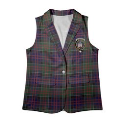 ScotsTee Shop Scottish MacDonald of Clan Ranald Women's Tartan Sleeveless Blazer Suit Vest