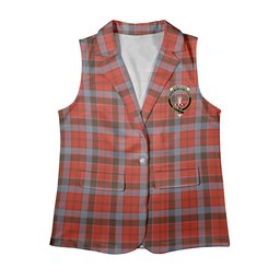 ScotsTee Shop Scottish Robertson Weathered Women's Tartan Sleeveless Blazer Suit Vest