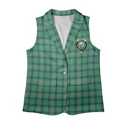 ScotsTee Shop Scottish Kennedy Ancient Women's Tartan Sleeveless Blazer Suit Vest