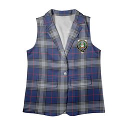 ScotsTee Shop Scottish Kinnaird Modern Women's Tartan Sleeveless Blazer Suit Vest