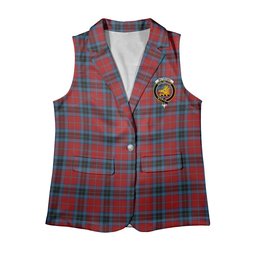 ScotsTee Shop Scottish McTavish Women's Tartan Sleeveless Blazer Suit Vest