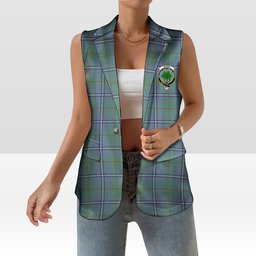 ScotsTee Shop Scottish Irvine of Glentulchan Ancient Women's Tartan Sleeveless Blazer Suit Vest