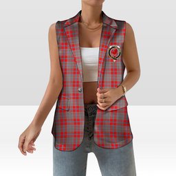 ScotsTee Shop Scottish Moubray Women's Tartan Sleeveless Blazer Suit Vest