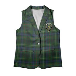 ScotsTee Shop Scottish Stewart Hunting Modern Women's Tartan Sleeveless Blazer Suit Vest