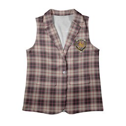 ScotsTee Shop Scottish MacPherson Hunting Ancient Women's Tartan Sleeveless Blazer Suit Vest