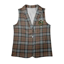 ScotsTee Shop Scottish MacLaren Weathered Women's Tartan Sleeveless Blazer Suit Vest