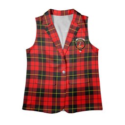 ScotsTee Shop Scottish Wallace Hunting Red Women's Tartan Sleeveless Blazer Suit Vest
