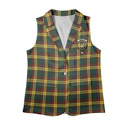 ScotsTee Shop Scottish McMillan Old Modern Women's Tartan Sleeveless Blazer Suit Vest