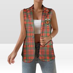 ScotsTee Shop Scottish Munro Ancient Women's Tartan Sleeveless Blazer Suit Vest