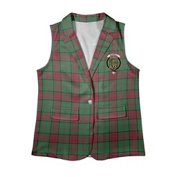 ScotsTee Shop Scottish Maxwell Hunting Modern Women's Tartan Sleeveless Blazer Suit Vest