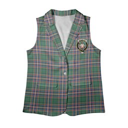 ScotsTee Shop Scottish MacFarlane Hunting Ancient Women's Tartan Sleeveless Blazer Suit Vest
