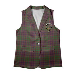 ScotsTee Shop Scottish MacIntyre and Glenorchy Women's Tartan Sleeveless Blazer Suit Vest