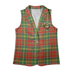 ScotsTee Shop Scottish McDonald of Kingsburgh Modern Women's Tartan Sleeveless Blazer Suit Vest