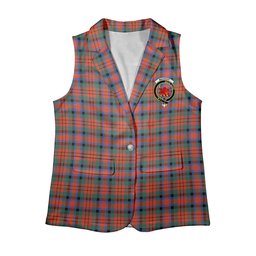 ScotsTee Shop Scottish MacDuff Ancient Women's Tartan Sleeveless Blazer Suit Vest