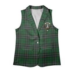 ScotsTee Shop Scottish MacLean of Duart Hunting Women's Tartan Sleeveless Blazer Suit Vest