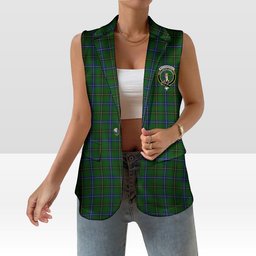 ScotsTee Shop Scottish MacKendrick Modern Women's Tartan Sleeveless Blazer Suit Vest