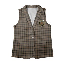 ScotsTee Shop Scottish MacKenzie Hunting Women's Tartan Sleeveless Blazer Suit Vest