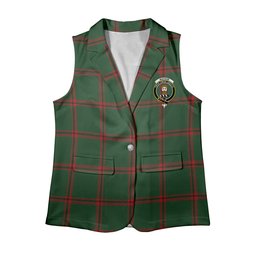 ScotsTee Shop Scottish MacNab Ancient 1 Women's Tartan Sleeveless Blazer Suit Vest