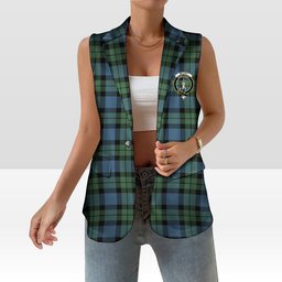 ScotsTee Shop Scottish McCoy Ancient Women's Tartan Sleeveless Blazer Suit Vest
