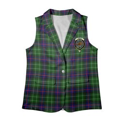 ScotsTee Shop Scottish Leslie Hunting SC Women's Tartan Sleeveless Blazer Suit Vest