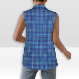 ScotsTee Shop Scottish Mercer Modern Women's Tartan Sleeveless Blazer Suit Vest