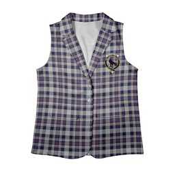 ScotsTee Shop Scottish Rutherford Simon Travis Alan Women's Tartan Sleeveless Blazer Suit Vest
