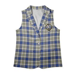 ScotsTee Shop Scottish Livingstone Dress Modern Women's Tartan Sleeveless Blazer Suit Vest