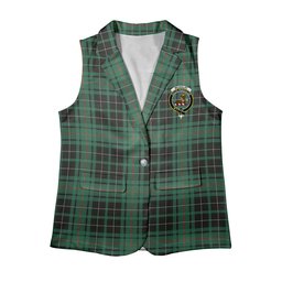 ScotsTee Shop Scottish McAulay Hunting Ancient Women's Tartan Sleeveless Blazer Suit Vest