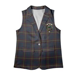 ScotsTee Shop Scottish MacLaine of Lochbuie Hunting Women's Tartan Sleeveless Blazer Suit Vest