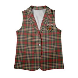 ScotsTee Shop Scottish MakGill Women's Tartan Sleeveless Blazer Suit Vest