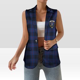 ScotsTee Shop Scottish Morgan Modern Women's Tartan Sleeveless Blazer Suit Vest