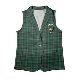 ScotsTee Shop Scottish Ross Hunting Modern Women's Tartan Sleeveless Blazer Suit Vest