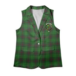 ScotsTee Shop Scottish Kinloch Women's Tartan Sleeveless Blazer Suit Vest