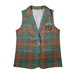 ScotsTee Shop Scottish Wilson Janet Ancient Clan Women's Tartan Sleeveless Blazer Suit Vest