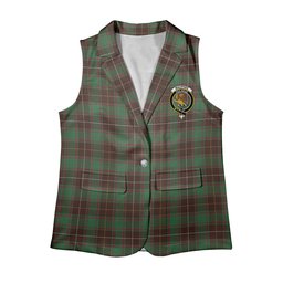 ScotsTee Shop Scottish MacPhee Hunting Modern Women's Tartan Sleeveless Blazer Suit Vest