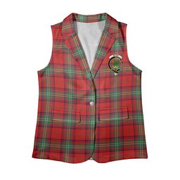 ScotsTee Shop Scottish Seton Modern Women's Tartan Sleeveless Blazer Suit Vest