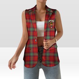 ScotsTee Shop Scottish Seton Modern Women's Tartan Sleeveless Blazer Suit Vest