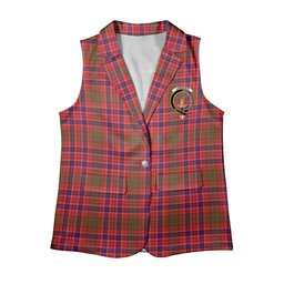 ScotsTee Shop Scottish Lumsden Modern Women's Tartan Sleeveless Blazer Suit Vest