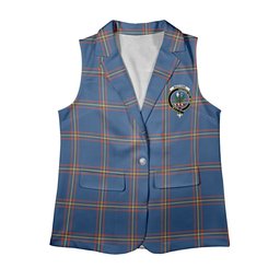 ScotsTee Shop Scottish MacLaine of Loch Buie Hunting Ancient Women's Tartan Sleeveless Blazer Suit Vest