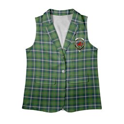 ScotsTee Shop Scottish Young Life International Scotland Women's Tartan Sleeveless Blazer Suit Vest
