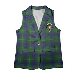 ScotsTee Shop Scottish Oliphant Women's Tartan Sleeveless Blazer Suit Vest